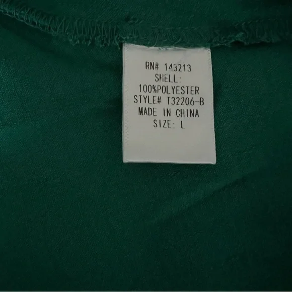 Green Tie-Front Blouse - Picture 5 of 5